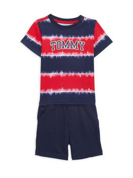 Tommy Hilfiger | Baby Boy's 2-Piece Striped T-Shirt & Solid-Hued Shorts Set商品图片,2.9折