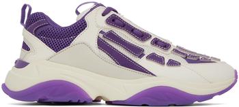 AMIRI | White & Purple Bone Runner Sneakers商品图片,独家减免邮费