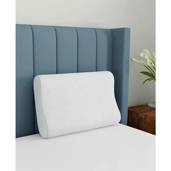 BodiPEDIC | Aerofusion Contour Gel-Infused Memory Foam Bed Pillow, Oversized,商家Macy's,价格¥228