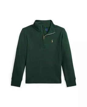 Ralph Lauren | Toddler and Little Boys Cotton Interlock Quarter-Zip Pullover Sweatshirt,商家Macy's,价格¥306