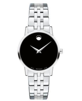 推荐Movado Museum Classic Black Dial Stainless Steel Men's Watch 0607397商品