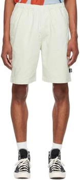 STUSSY | Off-White Brushed Beach Shorts 3.9折, 独家减免邮费