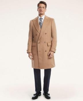 Brooks Brothers | Camel Hair Peak Lapel Coat商品图片,