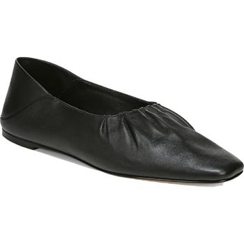 加拿大vince鞋, Vince | Vince Womens Kali Leather Square Toe Flats商品图片 6.9折起