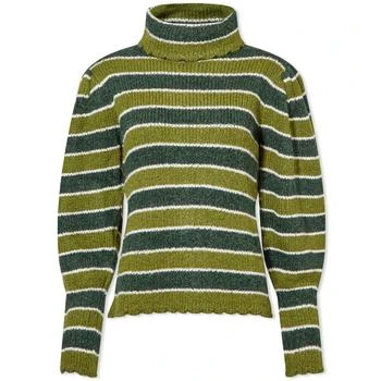 推荐Shrimps Puff Sleeve Stripe Jumper商品