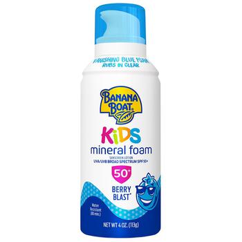 商品Banana Boat | Kids Mineral Foam Berry Blast 防晒乳液 SPF 50+ ,商家Walgreens,价格¥93图片