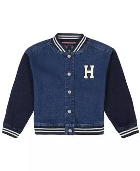 Tommy Hilfiger | Big Girls Denim Varsity Jacket,商家Macy's,价格¥304