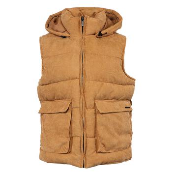 推荐Sean John Men's Corduroy Hooded Utility Puffer Vest商品