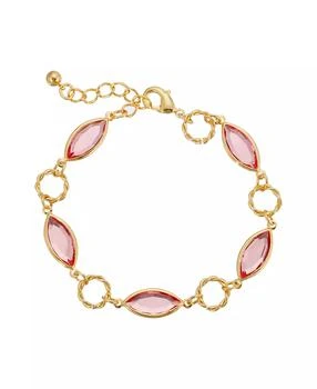 2028 | Gold-Tone Pink Crystal Linking Bracelet,商家Macy's,价格¥283