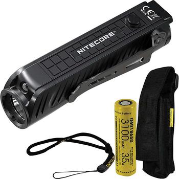 商品NITECORE P18 1800 Lumen Compact Flashlight with Silent Tactical Switch and Auxiliary Red LED图片