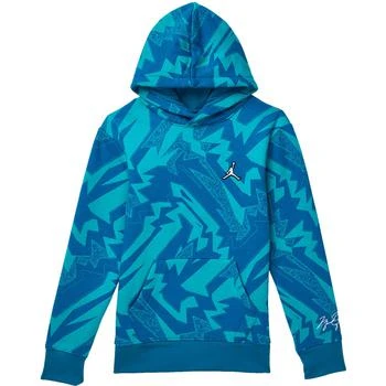 Jordan | MJ Essentials All Over Print Fleece Sweatshirt (Big Kids) 