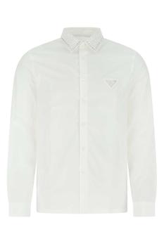 Prada | Prada Triangle Logo Buttoned Shirt商品图片,6.4折