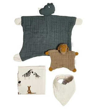 推荐婴幼儿 — Nada棉质婴儿毯围兜与包巾套装商品