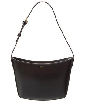 Celine | CELINE Croque Medium Leather Hobo Bag 8.2折
