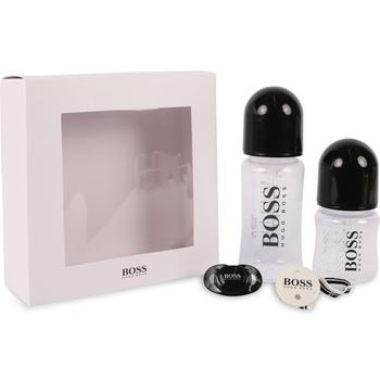 加拿大小黑瓶, Boss Kids | Set of logo bottles and dummy in black商品图片 4折×额外7.5折, 额外七五折