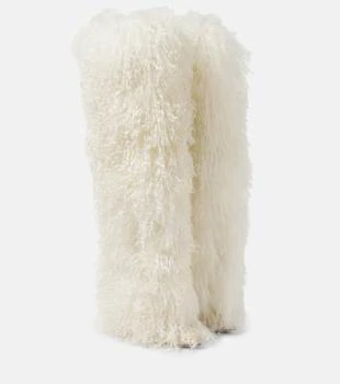 Paris Texas | Shearling over-the-knee boots 
