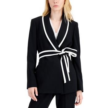商品Tahari | Women's 2-Tone Shawl-Collar Blazer,商家Macy's,价格¥637图片