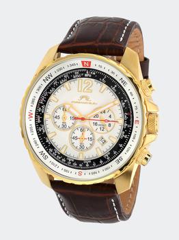 推荐Martin Men's Chronograph Watch 351BMAL 46MM商品