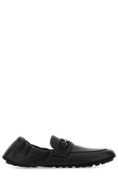 gancini, Salvatore Ferragamo | Salvatore Ferragamo Gancini Logo-Plaque Elastic Loafers商品图片 7.6折