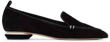 推荐Black & White Suede Beya Loafers商品