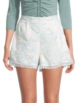 推荐Embroidered Lace Shorts商品