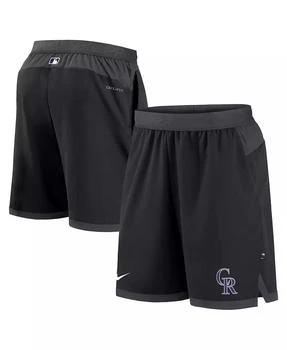 NIKE | Men's Black Colorado Rockies Authentic Collection Flex Vent Performance Shorts,商家Macy's,价格¥456