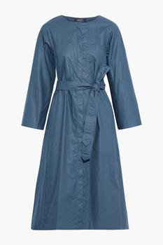 Max Mara是什么牌子, Max Mara | Katai belted cotton-broadcloth midi dress商品图片 3折