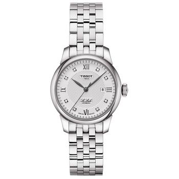 女士tissot automatic, Tissot | Women's Swiss Automatic Le Locle Diamond-Accent Stainless Steel Bracelet Watch 29mm商品图片 