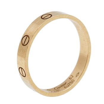 卡地亚戒指价格, [二手商品] Cartier | Cartier Love 18K Yellow Gold Narrow Wedding Band Ring Size 62商品图片 8.5折, 满1件减$100, 满减