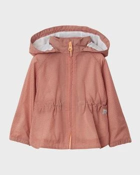 Burberry | Girl's Dhalia Hooded Nylon Wind-Resistant Jacket, Size 12M-2,商家Neiman Marcus,价格¥4125