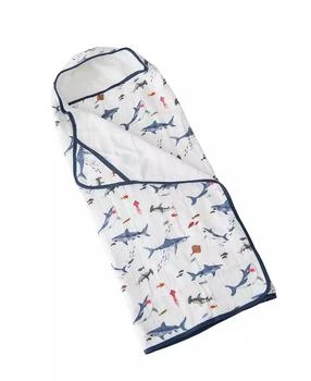 Little Unicorn | Baby Boys Animal Print Muslin and Terry Hooded Towel,商家Macy's,价格¥304