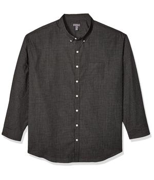 Van Heusen, Van Heusen | Men's Big and Tall Traveler Stretch Long Sleeve Button Down Black/Khaki/Grey Shirt商品图片 