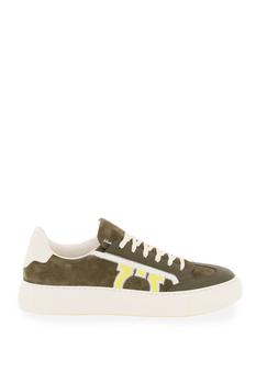 菲拉格慕男鞋板鞋, Salvatore Ferragamo | Salvatore ferragamo suede leather gancini sneakers商品图片 6.6折