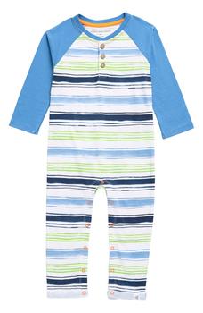 product Sunshine Watercolor Stripe Henley Coverall image