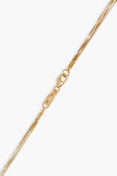 商品24-karat gold-plated stone necklace图片