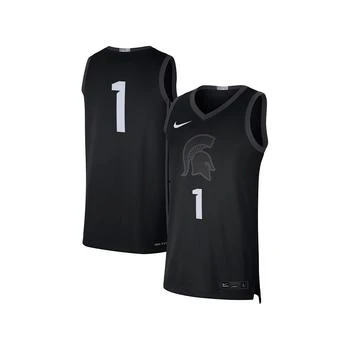 推荐Men's #1 Black Michigan State Spartans Limited Authentic Jersey商品