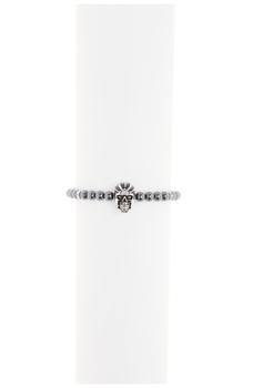 Effy | Sterling Silver & Hematite Beaded Skull Bracelet商品图片,3.1折