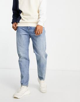 Armani Exchange | Armani Exchange carrot leg jeans in light wash blue商品图片,