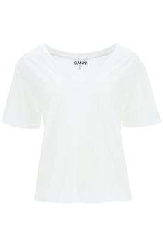 Ganni | Ganni v-neck t-shirt商品图片,7.4折