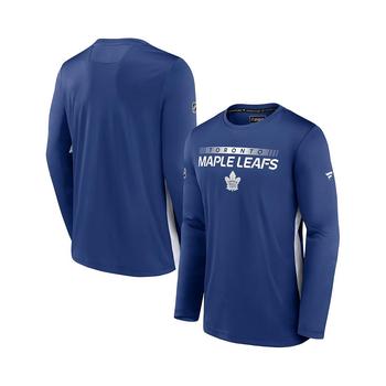 Fanatics | Men's Branded Blue Toronto Maple Leafs Authentic Pro Rink Performance Long Sleeve T-Shirt商品图片,
