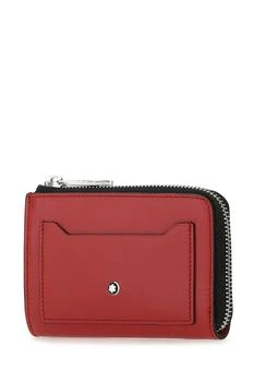 MontBlanc | Red leather Meisterstück card holder,商家G&B Negozionline,价格¥1008