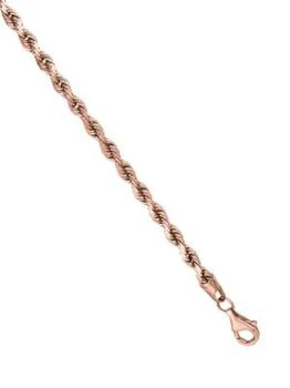 推荐14K Rose Gold Rope Chain Necklace/24"商品