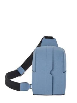 推荐Leather Mini Blue Backpack商品