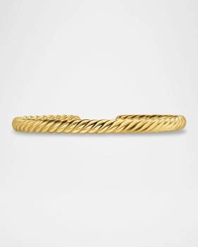 David Yurman | Men's Cable Cuff Bracelet in 18K Gold, 6mm,商家Neiman Marcus,价格¥26534