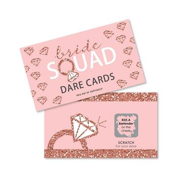 推荐Bride Squad - Rose Gold Bridal Shower or Bachelorette Party Game Scratch Off Dare Cards - 22 Count商品