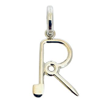 商品Silver Kilt Pin R Alphabet Charm图片