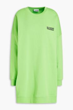 推荐Oversized embroidered organic cotton-blend fleece sweatshirt商品