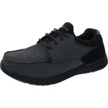 推荐Skechers Mens Elent - Mosen Canvas Lace-Up Boat Shoes商品