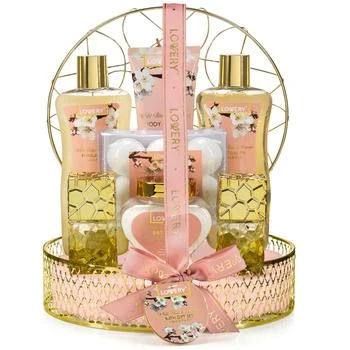 Lovery | Lovery Bath And Body Gift Basket - White Rose & Jasmine - Home Spa 13pc set,商家Premium Outlets,价格¥377