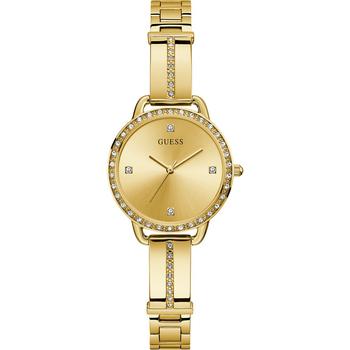 GUESS | Women's Gold-Tone Stainless Steel Semi-Bangle Bracelet Watch 30mm商品图片,